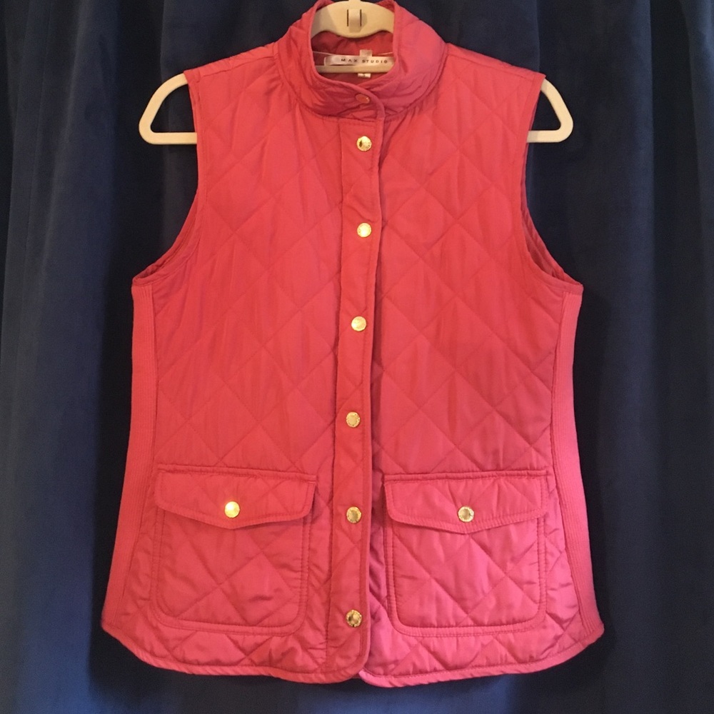 Max Studio | Pink Quilted Vest
